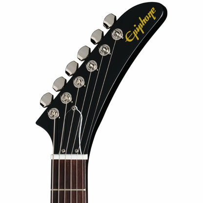 Epiphone Explorer 80s EMG Electric Guitar - Ebony Finish — view 4