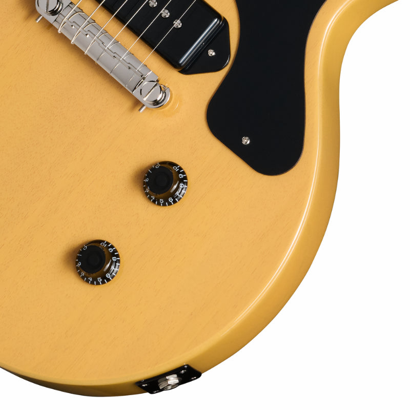 Epiphone Les Paul Junior Electric Guitar - TV Yellow, P-90 Pickup — view 3