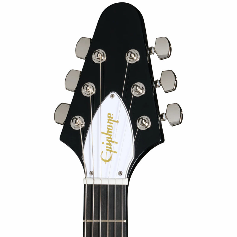 Epiphone Flying V 70s Electric Guitar - Ebony Finish — view 4