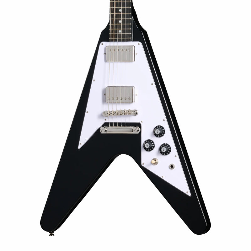 Epiphone Flying V 70s Electric Guitar - Ebony Finish — view 6