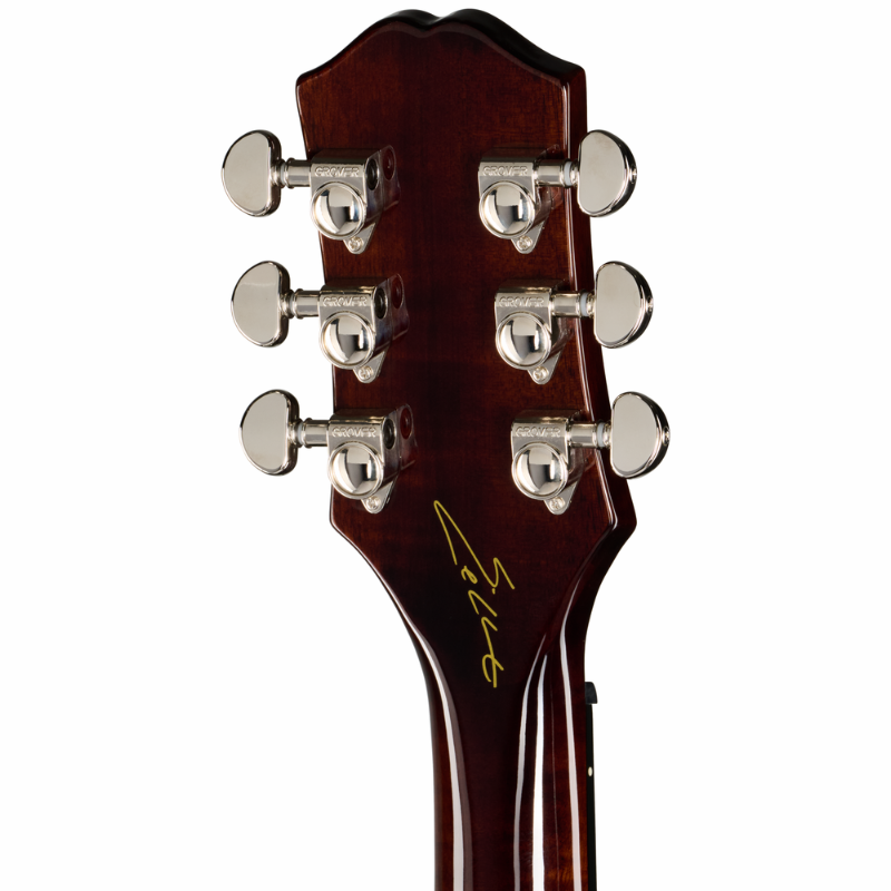 Epiphone Eric Church Hummingbird Dark Acoustic Guitar Cobra Burst — view 5