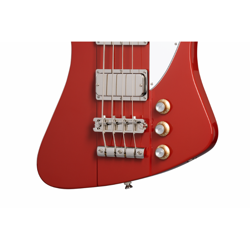 Epiphone Thunderbird '64 Ember Red electric bass guitar — view 3