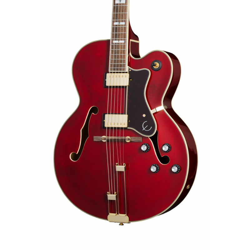Epiphone Broadway Hollowbody Jazz Guitar - Wine Red — view 2