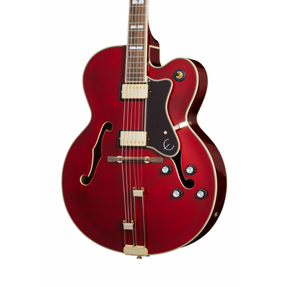 Epiphone Broadway Hollowbody Jazz Guitar - Wine Red — view 2
