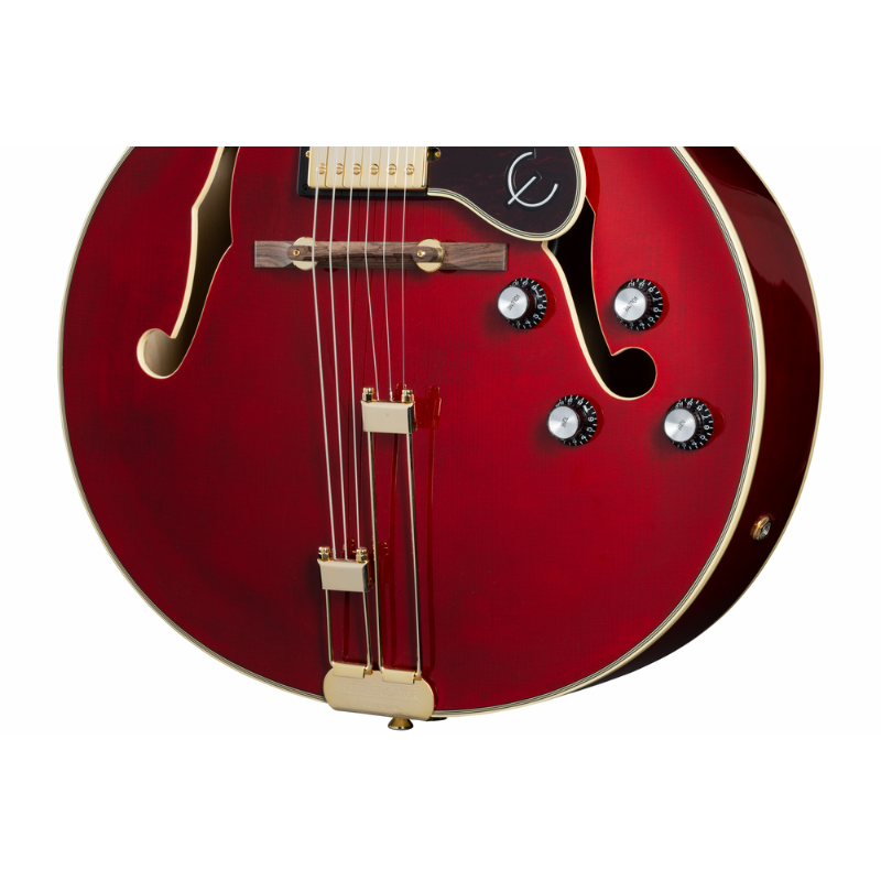 Epiphone Broadway Hollowbody Jazz Guitar - Wine Red — view 3