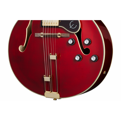 Epiphone Broadway Hollowbody Jazz Guitar - Wine Red — view 3