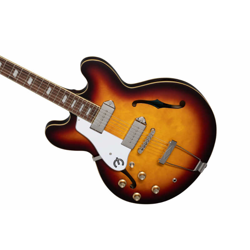 Epiphone Casino LH Vintage Sunburst Archtop Guitar — view 2