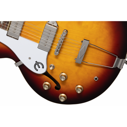 Epiphone Casino LH Vintage Sunburst Archtop Guitar — view 3