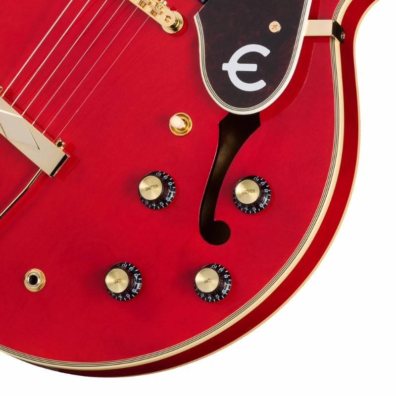 Epiphone Masterbilt Gem Archer Sheraton Electric Guitar Cherry Red — view 3