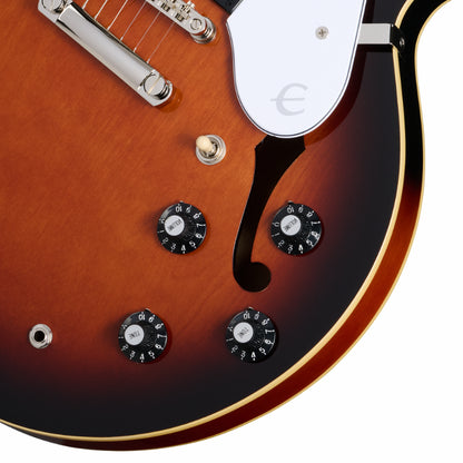 Epiphone Bonehead Riviera Dark Tobacco Burst Guitar Replica — view 3