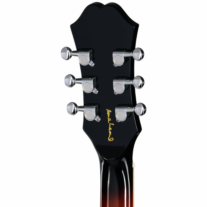 Epiphone Bonehead Riviera Dark Tobacco Burst Guitar Replica — view 5
