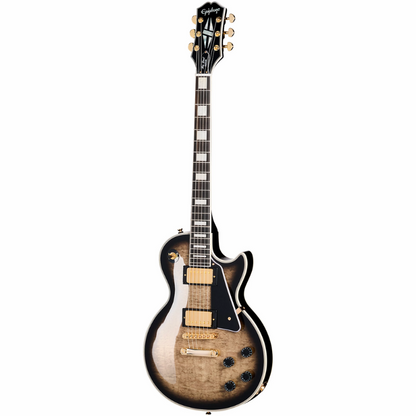 Epiphone Les Paul Custom Quilt Cobra Burst with Premium Gig Bag