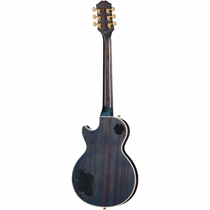 Epiphone Les Paul Custom Quilt Ocean Blue Burst with Gig Bag — view 2
