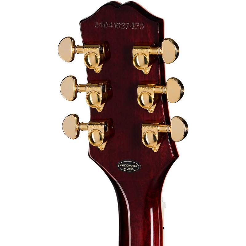 Epiphone Les Paul Custom Figured Iced Tea Burst with Gig Bag — view 5