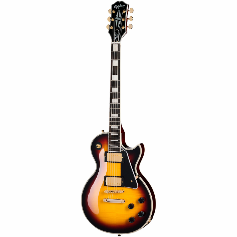 Epiphone Les Paul Custom Figured with Gig Bag - Triburst