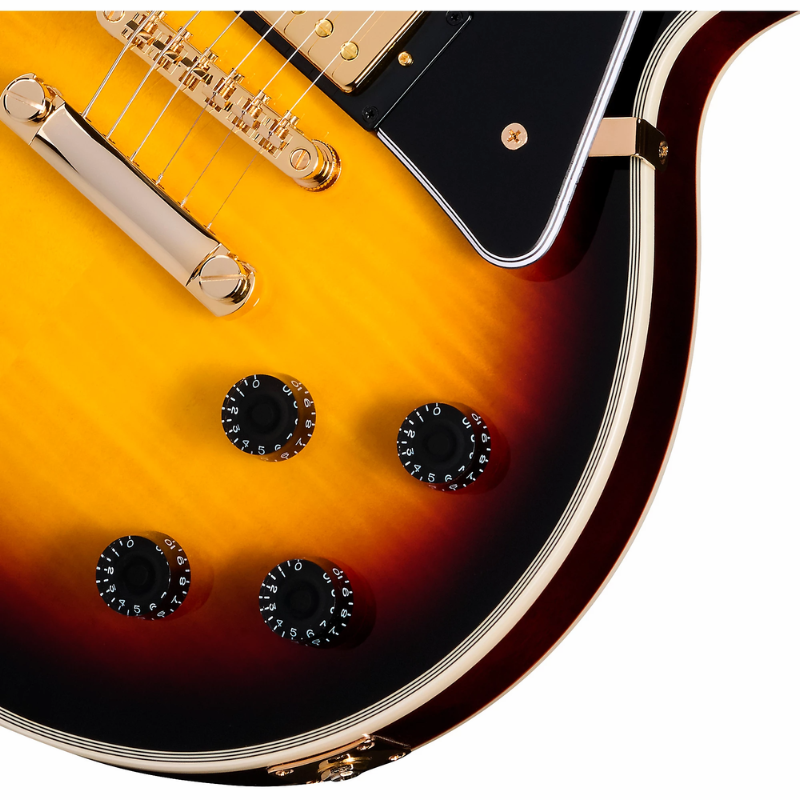 Epiphone Les Paul Custom Figured with Gig Bag - Triburst — view 3
