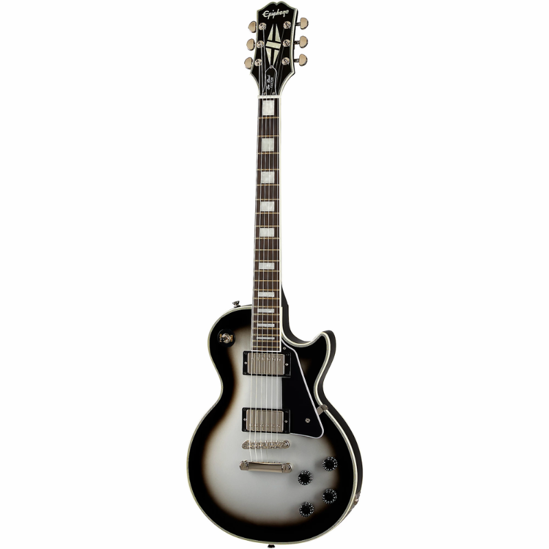 Epiphone Les Paul Custom Silverburst with Gig Bag