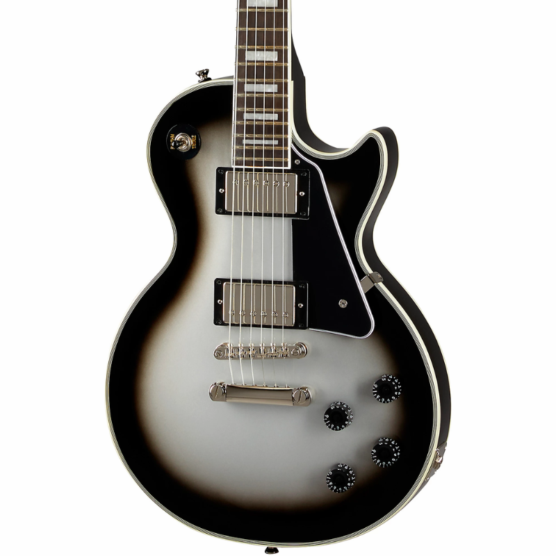 Epiphone Les Paul Custom Silverburst with Gig Bag — view 2