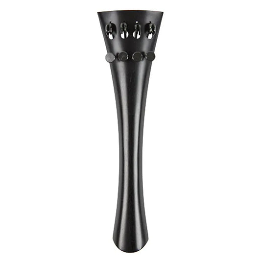 Ebony French Model Cello Tailpiece with 4 Adjusters - Made in Germany