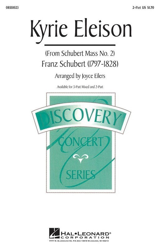 Kyrie Eleison Schubert Mass No 2 For 2 Pt