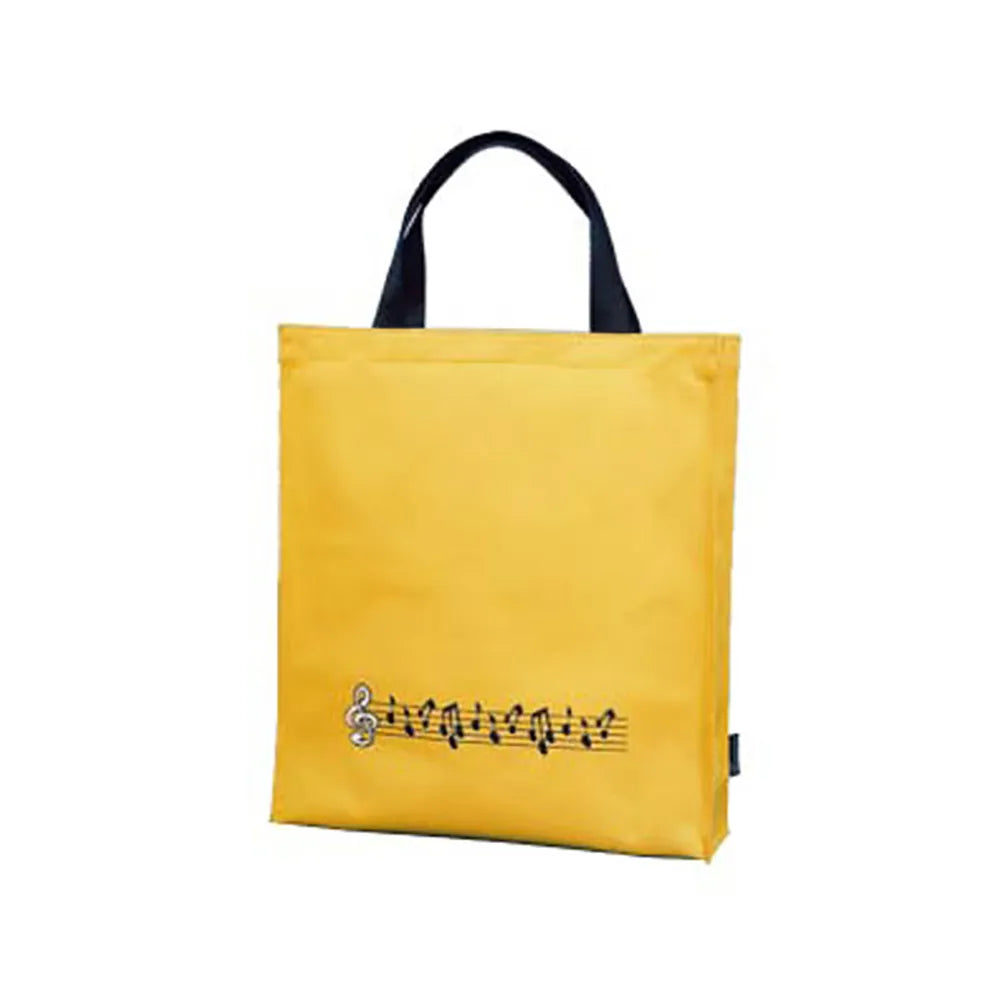 Tall Yellow Music Carry Bag with Notes