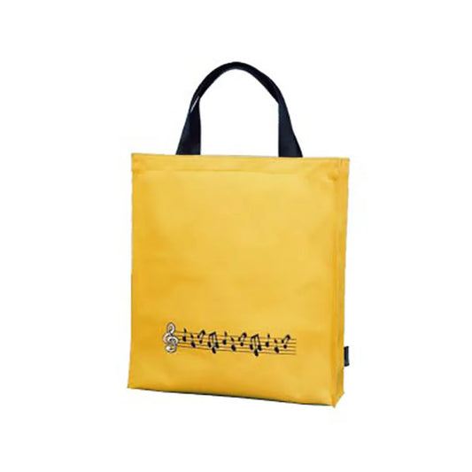 Tall Yellow Music Carry Bag with Notes