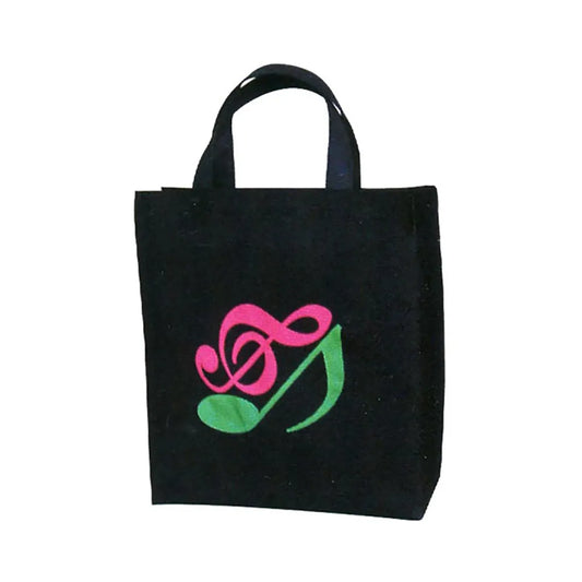 Music Carry Bag Tall Black Clef & Quaver