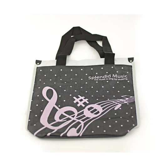 Tall Pink Clef Music Carry Bag