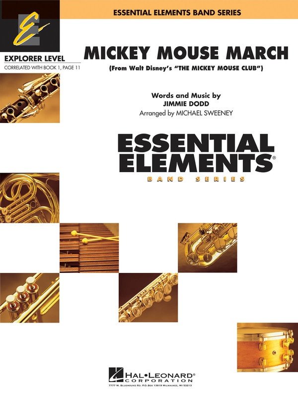 Mickey Mouse March Ee Expl Cb0.5 Sc/Pts (Hal Leonard)
