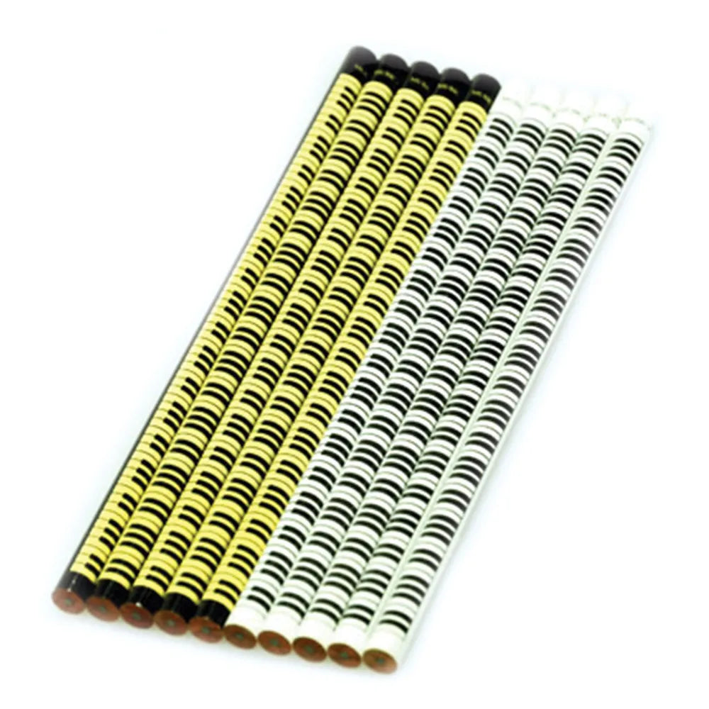 Pickboy 2B Pencils - Black & White Keyboard Design (Pack of 10)