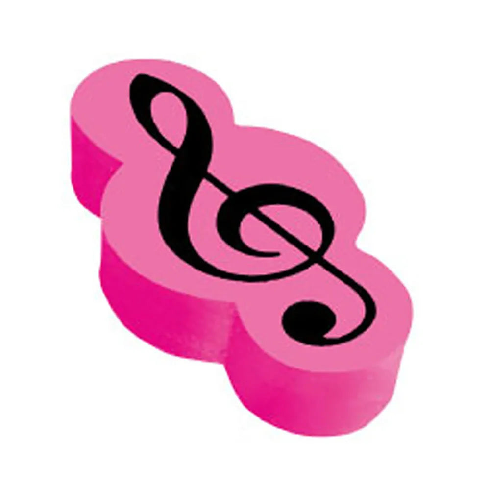 Rubber Clef Shaped Erasers Assortment