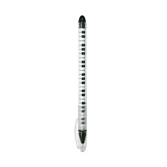 Ball Pen with Lid - Black and White Piano Keys