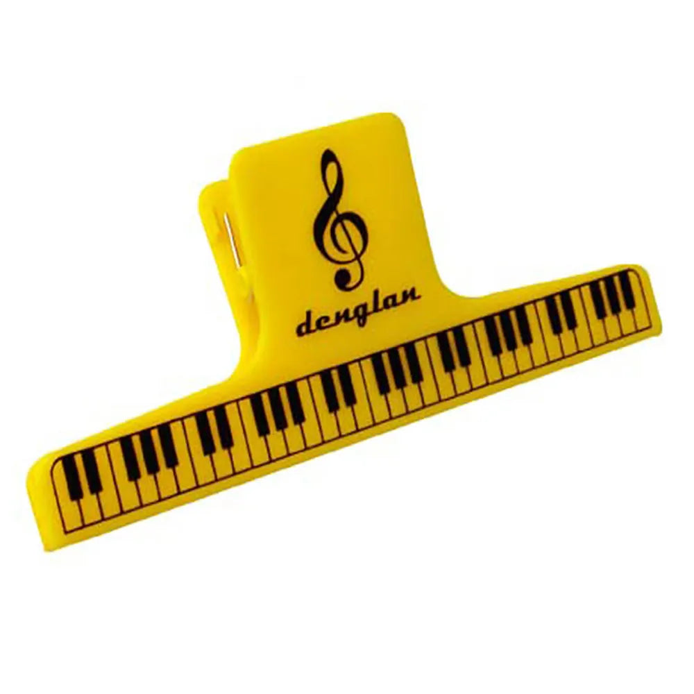 Large Yellow Piano Keys Clip