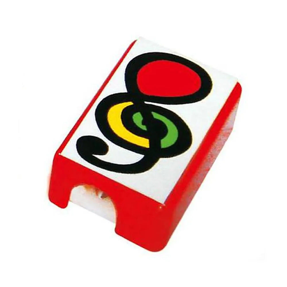 Pencil Sharpeners Pack of 5 Square Red with Clef