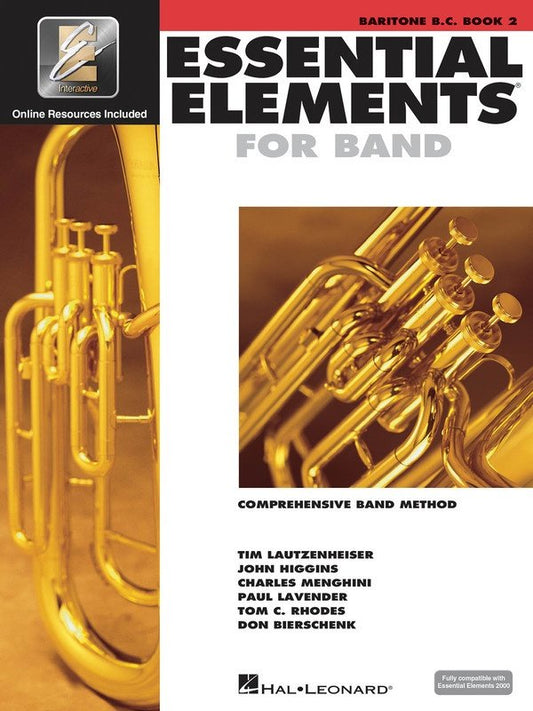 Essential Elements for Band, Book 2 — Baritone Bass Clef (Hal Leonard)