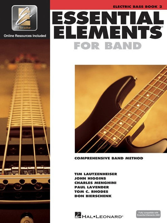 Essential Elements for Band, Book 2 — Electric Bass — Book/Online Media (Hal Leonard)