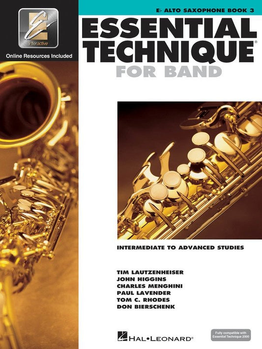 Essential Technique for Band, Vol. 3 — Alto Saxophone (Hal Leonard)