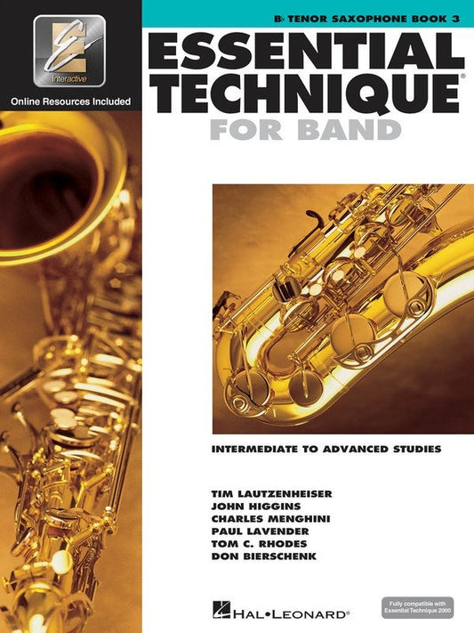 Essential Technique for Band, Vol. 3 — Tenor Saxophone (Hal Leonard)