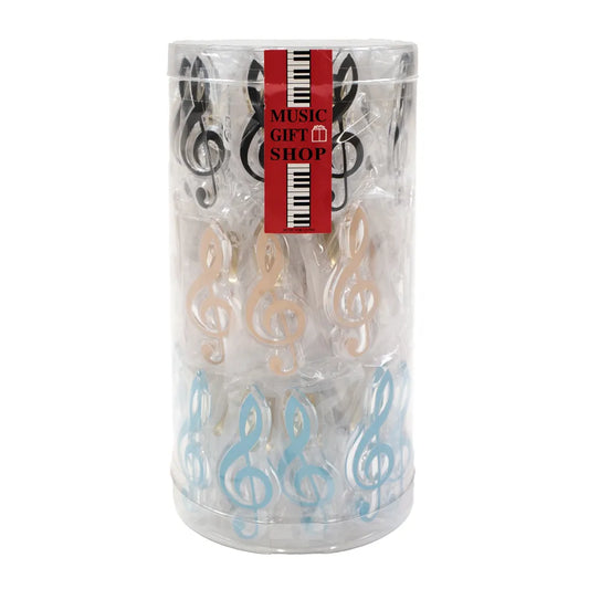 Pickboy Treble Clef Shape Clips - Tub of 50