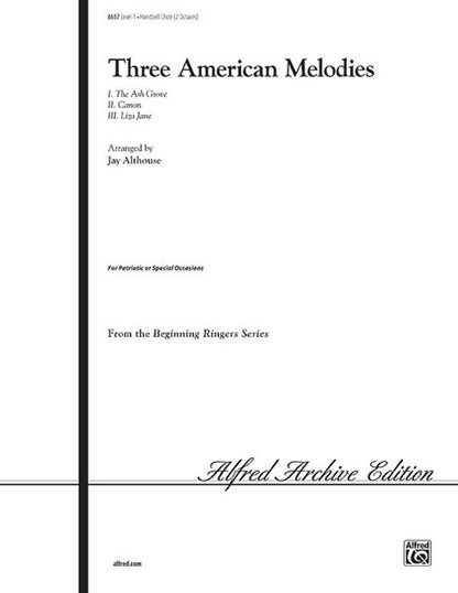 Three American Melodies Handbell Sheet Music