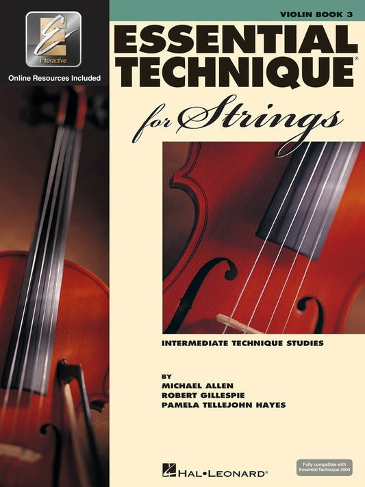 Essential Technique for Strings Book 3 — Violin (Hal Leonard)