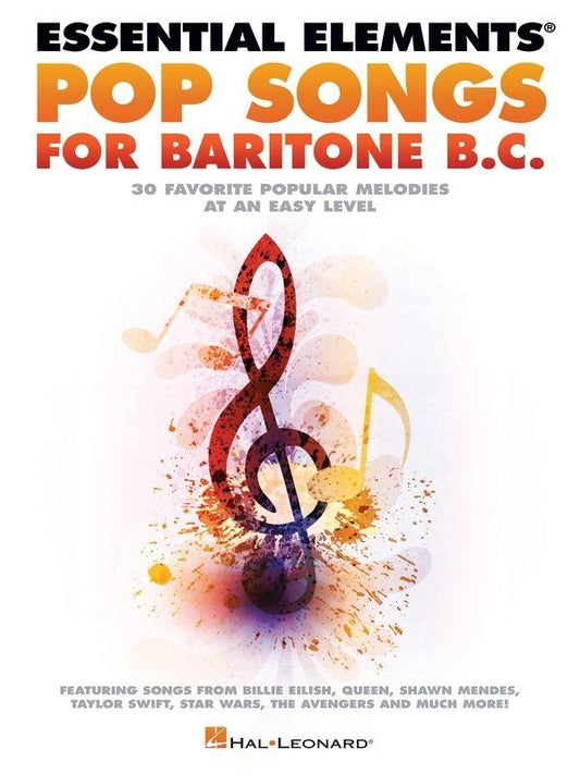 Essential Elements Pop Songs for Baritone B.C. by Hal Leonard
