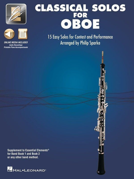 Classical Solos for Oboe with Online Audio & Printable Piano Accompaniments
