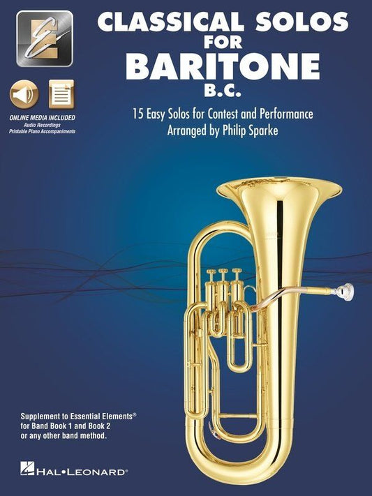 Classical Solos for Baritone B.C. with Online Audio & Printable Piano Accompaniments