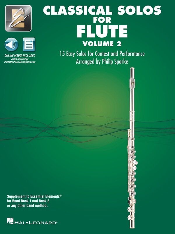 Classical Solos for Flute Vol. 2 with Online Audio & Printable Piano Accompaniments
