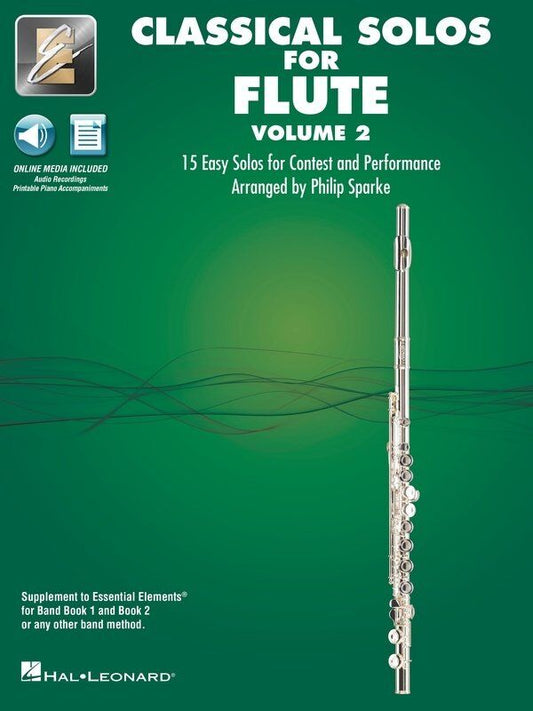 Classical Solos for Flute Vol. 2 with Online Audio & Printable Piano Accompaniments