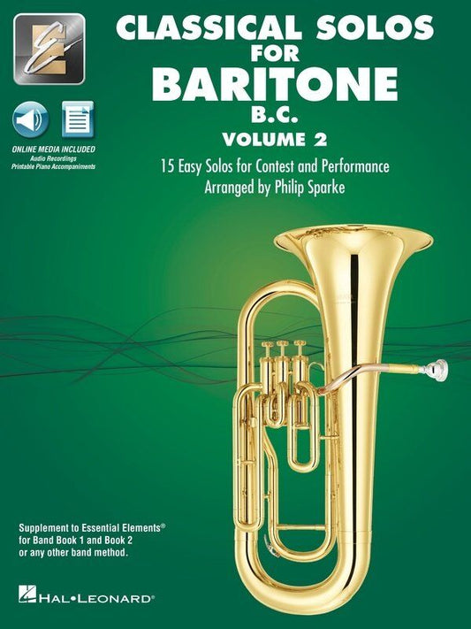 Classical Solos for Baritone B.C. Vol. 2 with Online Audio & Printable Piano Accompaniments