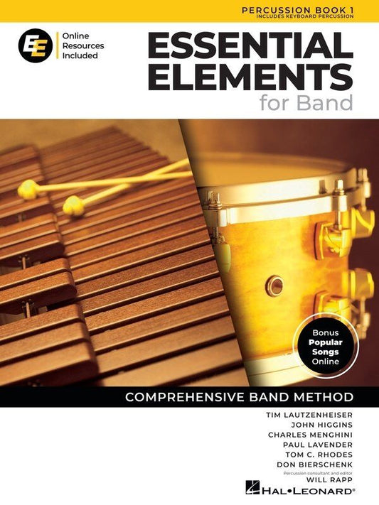Essential Elements for Band - Percussion Book 1 by Hal Leonard