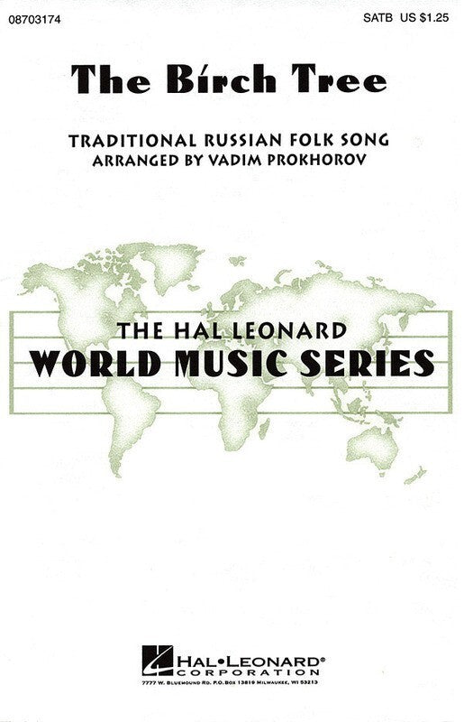 Birch Tree Russian Folk Song SATB