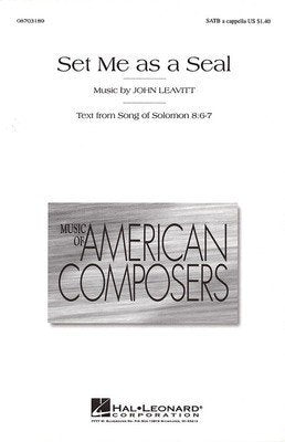 Set Me As A Seal Satb A Capp (Hal Leonard)